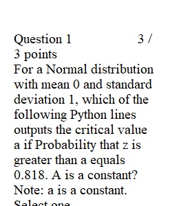 2-5 Quiz: Python Functions and Probability Distributions